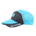 Berretto da baseball ad asciugatura rapida blu e nero con rete e logo Adventure - Regolabile / Blu/Nero