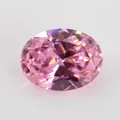 Pierre de zircone rose taille ovale avec surface facettée pour création de bijoux - 2 X 3 Mm Une Seule Couleur Commande Minimale De 50 Pièces / Zircon Rose