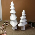 Alberi di Natale in polistirolo bianco per decorazioni festive e artigianato fai-da-te - 40x24x10.3cm Nuovo Albero di Natale