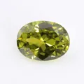 Pierre en zircone cubique taille ovale vert olive pour la création de bijoux - 2 X 3 Mm Une Seule Couleur Commande Minimale De 50 Pièces / Zirconium Vert Olive