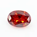 Pierre gemme oxyde de zirconium rouge rubis à coupe ovale avec facettes brillantes - 2 X 3 Mm Une Seule Couleur Commande Minimale De 50 Pièces / Zirconium Rouge Grenat