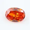Pierre de zircone cubique orange ovale à facettes pour la création de bijoux - 2 X 3 Mm Une Seule Couleur Commande Minimale De 50 Pièces / Zirconium Orange