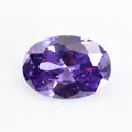 Pierre en zircone cubique violette de taille ovale avec facettes brillantes et clarté - 2 X 3 Mm Une Seule Couleur Commande Minimale De 50 Pièces / Zircon Rouge Pourpre