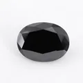 Pierre précieuse en zircone noire de forme ovale taillée pour création de bijoux - 2 X 3 Mm Une Seule Couleur Commande Minimale De 50 Pièces / Zircon Noir
