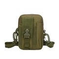 Army green tactical belt pouch made of durable nylon with quick-release buckle - Army Green / One Size (12x9x17cm)