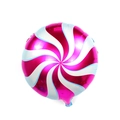 Palloncino in alluminio da 18 pollici a forma di lecca-lecca rosa e bianco per feste - Lecca Lecca a Girandola / Rosa Rosso