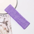 Purple cotton plush sports headband for yoga and fitness with soft sweat-wicking texture - 18cm*6cm / Light Purple