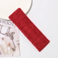 Absorbent red cotton terry cloth headband for yoga and basketball sports fitness - 18cm*6cm / Burgundy