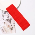 Absorbent red cotton knit sports headband for yoga and basketball activities - 18cm*6cm / Red