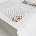French vintage style 925 silver ring in gold finish with red gemstone and starburst carving - Starlight Ring (J-779)