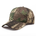 Outdoor zonbescherming camouflage baseballpet met bosbladpatroon en gebogen klep - Verstelbaar / Camouflage nr. 3