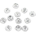 11 pieces of 10-14mm silver resin glitter dome pendants for necklace accessories - No.9 Silver (10mm Square Sequins)