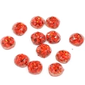 Sparkly red 14mm round resin glitter cabochons for DIY jewelry and crafts making - No.3 Red (10mm Square Sequins)