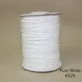 Cordon ciré tressé blanc n° 125 sur bobine pour bijoux DIY et travaux manuels - 2mm/80m / Blanc (N° 125)