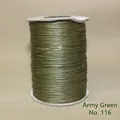 Army Green No. 116 DIY hand-woven waxed cord spool for jewelry making and crafts - 1mm/160m / Army Green (No.116)