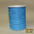 Sky blue handmade wax cord thread No. 133 on white spool for DIY jewelry making - 1mm/160m / Sky Blue (No. 133)