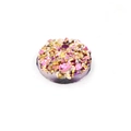 8mm round pink and purple starry resin rhinestone with gold metallic base - Pink Purple Gold Mix (5)