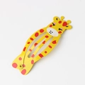 Colorful yellow giraffe pattern metal BB hair clip for kids with cute cartoon design - Giraffe