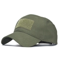 Berretto tattico verde militare con area velcro frontale per outdoor e militare - Regolabile / Verde Militare(2)