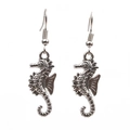 Orecchini a forma di cavalluccio marino in argento vintage con dettagli curati - Cavalluccio marino