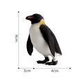 Figurina realistica di pinguino imperatore giocattolo modello altezza 4cm - Pinguino Imperatore in Cammino (PL127-182)