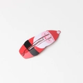 Cute Santa Claus cartoon BB hair clip with red and white festive holiday design - Santa Claus