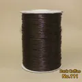 Cordon ciré marron foncé 1,0 mm fil de bricolage pour bijoux et loisirs créatifs - 2mm/80m / Café Foncé (N° 111)