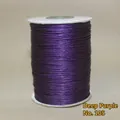 Deep purple woven wax cord on white plastic spool, No. 105 for DIY jewelry making - 1mm/160m / Deep Purple (No. 105)