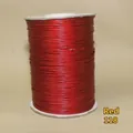 Red waxed cotton cord for DIY necklaces, spool of hand-woven rope, shade 118 - 1mm/160m / Red (No.118)