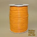 Golden yellow braided jewelry cord roll color code 129 for DIY necklace making - 1mm/160m / Golden Yellow (No. 129)