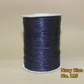 Navy blue round wax cord No.115 for DIY jewelry making on a white plastic spool - 1mm/160m / Navy Blue (No.115)