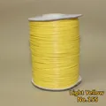Light yellow 1.5mm waxed cotton cord No. 155 on spool for DIY jewelry making - 1mm/160m / Light Yellow (No.155)