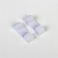 Doppio supporto a U in plastica bianca per basi di cornici espositive galleggianti 3D - Base lunga / Bianco