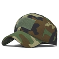 Cappellino da baseball tattico mimetico woodland con area velcro per le toppe - Regolabile / Mimetico Boschivo Classico(4)