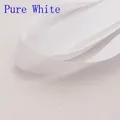Bridal wedding belt with pure white satin ribbon featuring elegant ribbed texture - White