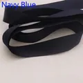 Navy blue ribbed ribbon bridal sash for wedding dresses with a textured fabric finish - Navy Blue