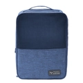 Blue cation oxford travel shoe bag with breathable mesh and portable handle for storage - 29*21.5*13CM / Navy Blue