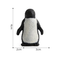 Modellino di pinguino solido con trama dettagliata e dimensioni di misura indicate - Cucciolo di Pinguino (PL127-435)