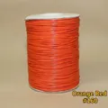 Orange Red 160-gauge handmade braided wax cord for DIY jewelry on a spool - 1mm/160m / Orange Red (No.160)