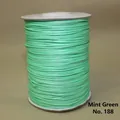 Mint green braided wax rope No. 188 on spool for DIY handmade jewelry crafting - 1mm/160m / Mint Green (No.188)