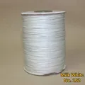 Spool of milky white round wax cord No. 102 for DIY handmade jewelry and weaving - 1mm/160m / Milky White (No.102)