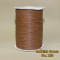Roll of red coffee braided wax cord No. 139 for DIY jewelry making and necklaces - 1mm/160m / Red Coffee (No.139)