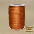 Orange yellow handmade DIY wax cord No. 114 spool for jewelry making and weaving - 1mm/160m / Orange Yellow (No.114)