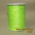 Emerald green waxed DIY cord on white spool for handmade jewelry braiding no. 101 - 1mm/160m / Emerald Green (No.101)