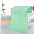 Serviettes en microfibre absorbante aux couleurs pastel avec motifs ours en relief et séchage rapide - vert clair