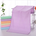 Serviettes absorbantes en microfibre avec motifs ours gaufrés en couleurs pastel - Violet Clair