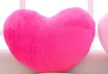 Cuscino di peluche a forma di cuore rosa vivace per regali romantici e decorazioni - Rosa Acceso