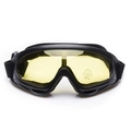 X400 protective ski goggles with black frame, yellow lenses and UV400 protection - Yellow