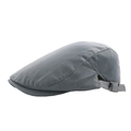 Casquette plate grise en maille respirante avec boucle métallique réglable au dos - Gris clair