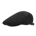 Casquette plate noire en mesh pour homme avec boucle réglable pour protection solaire - Noir